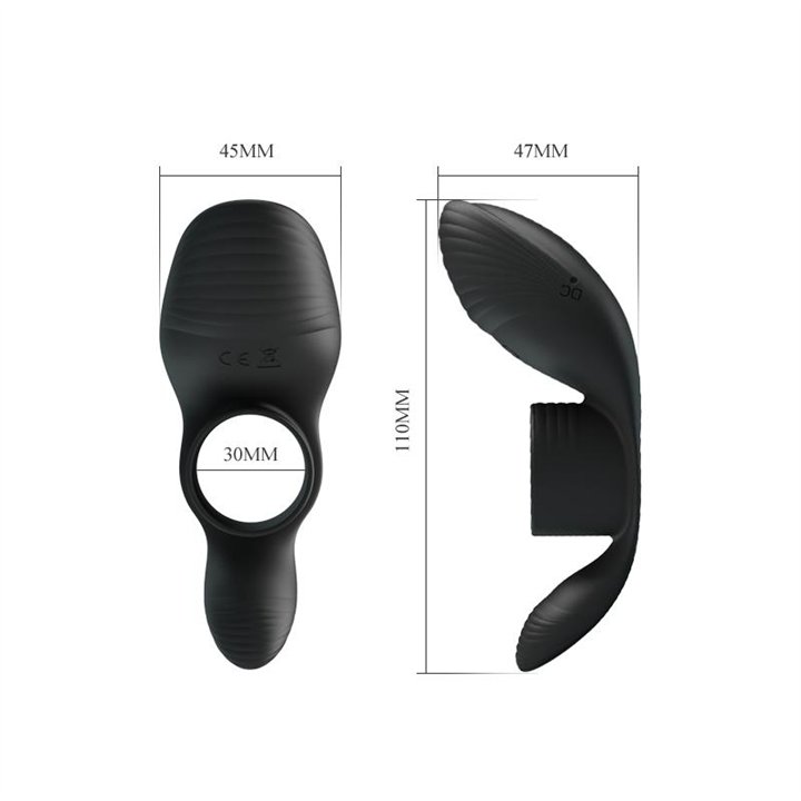 Vibrating Penis Ring USB Silicone - BI-210198 - Teknashop Ltd