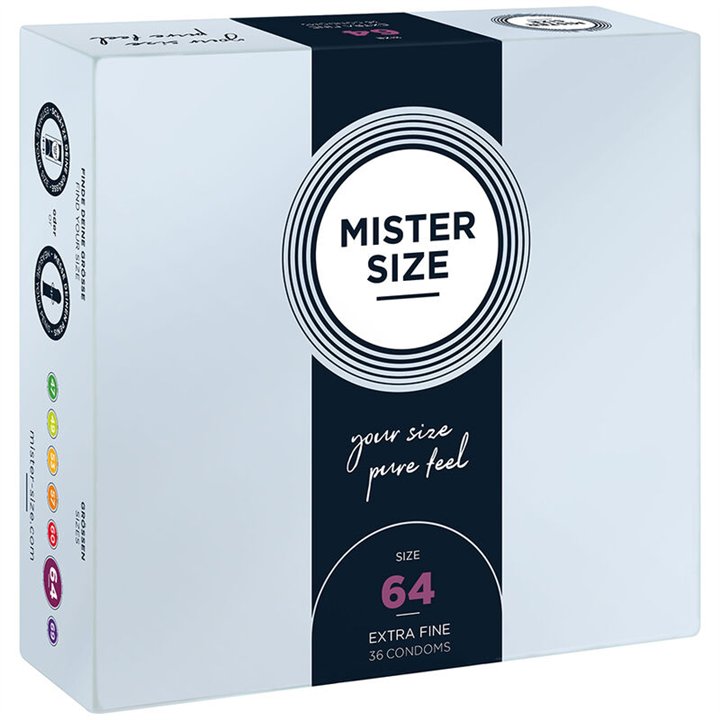 MISTER SIZE - CONDOMS SIZE XXL 64 MM (36 UNITS) - D-242288 - Teknashop Ltd