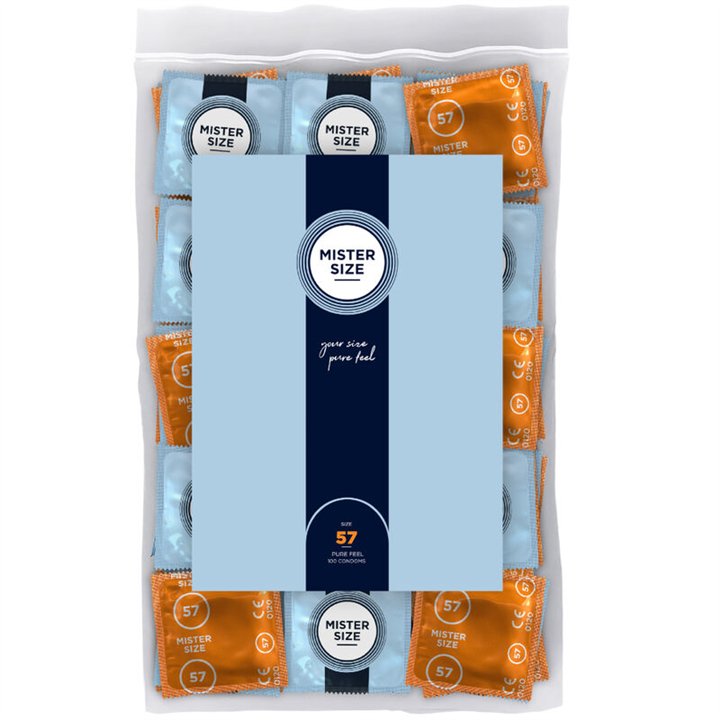 MISTER SIZE - CONDOM SIZE L 57 MM (100 UNITS) - D-242301 - Teknashop Ltd