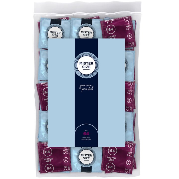 MISTER SIZE - CONDOMS SIZE XXL 64 MM (100 UNITS) - D-242303 - Teknashop Ltd