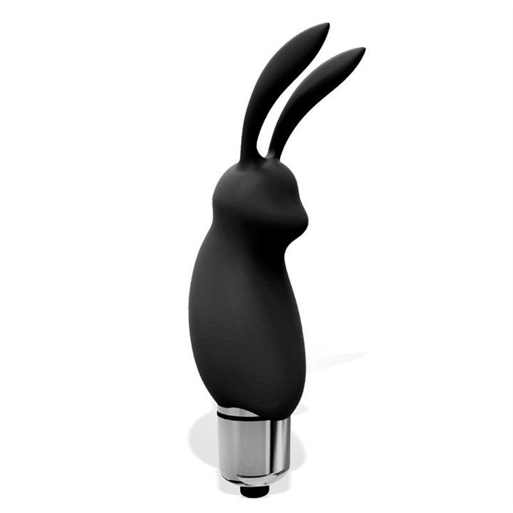 Hopye Rabbit Vibrating Bullet Silicone Black - G-863 - Teknashop Ltd