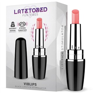 Viblips Lipstick Stimulator Black - G-868 - Teknashop Ltd