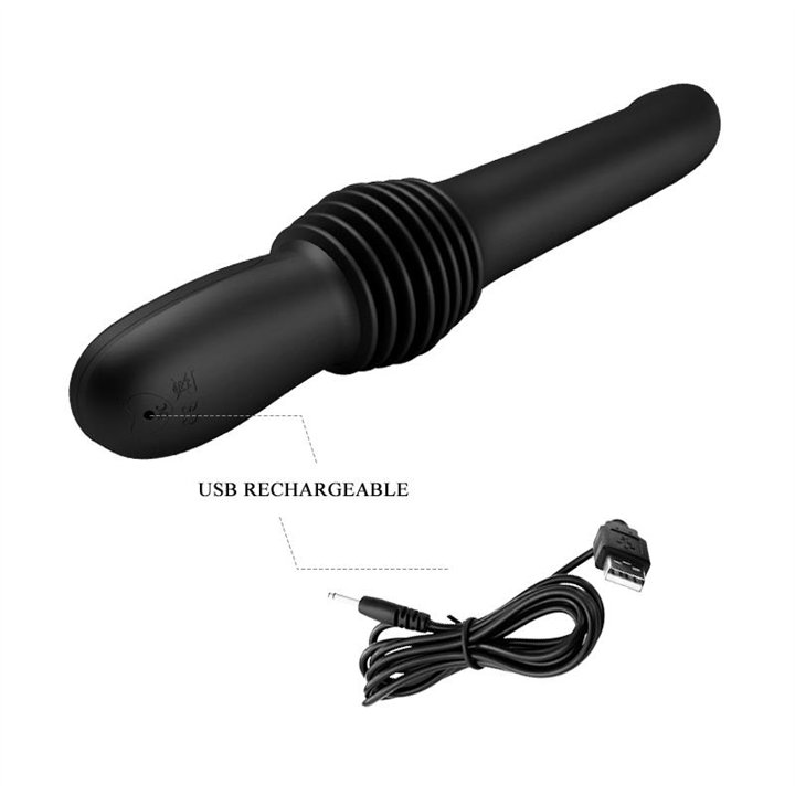 Pazuzu Thrusting Vibe USB Silicone - BW-069006 - Teknashop Ltd