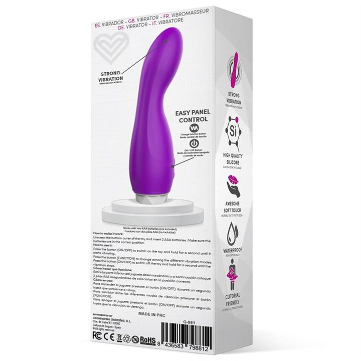 Douby Vibe Silicone Purple - G-881 - Teknashop Ltd