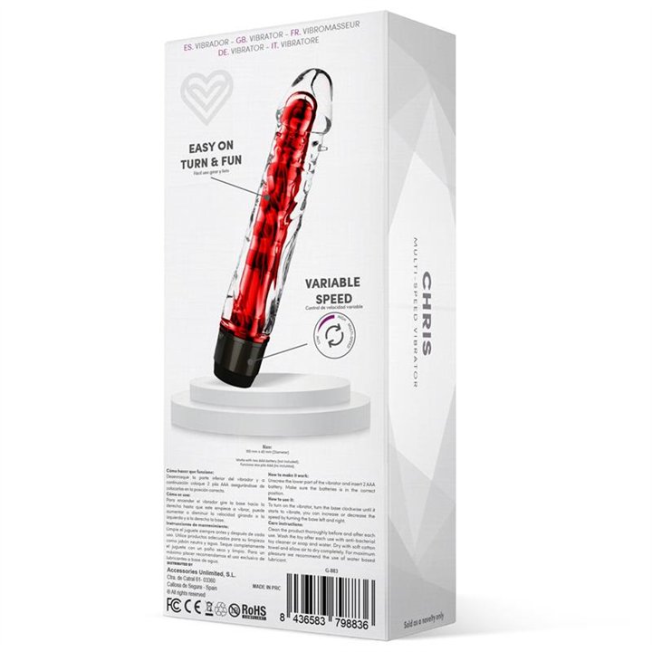 Chris Multi-Speed Vibe Red - G-883 - Teknashop Ltd