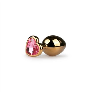 Metal Anal Plug No. 7 - Gold / Pink - ET128PNK - Teknashop Ltd