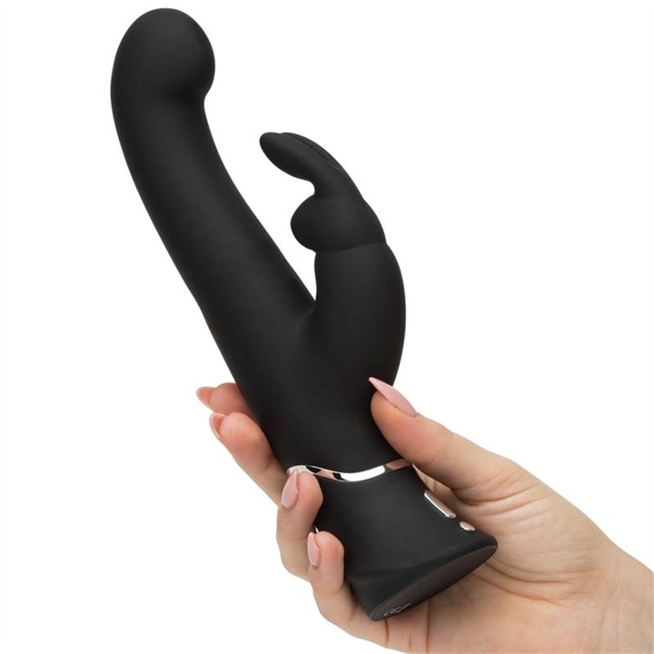 G-Spot Stroker Rabbit Vibrator Black - HR-79368 - Teknashop Ltd