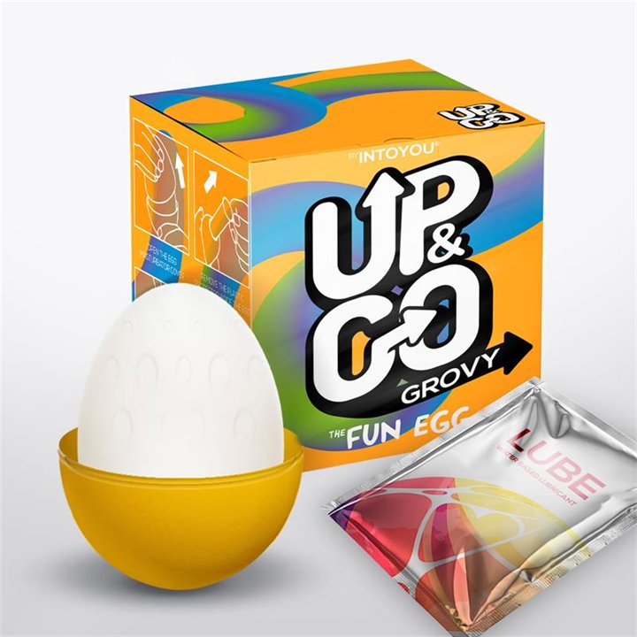 Grovy Masturbator Egg Elastic Yellow - UG-071 - Teknashop Ltd