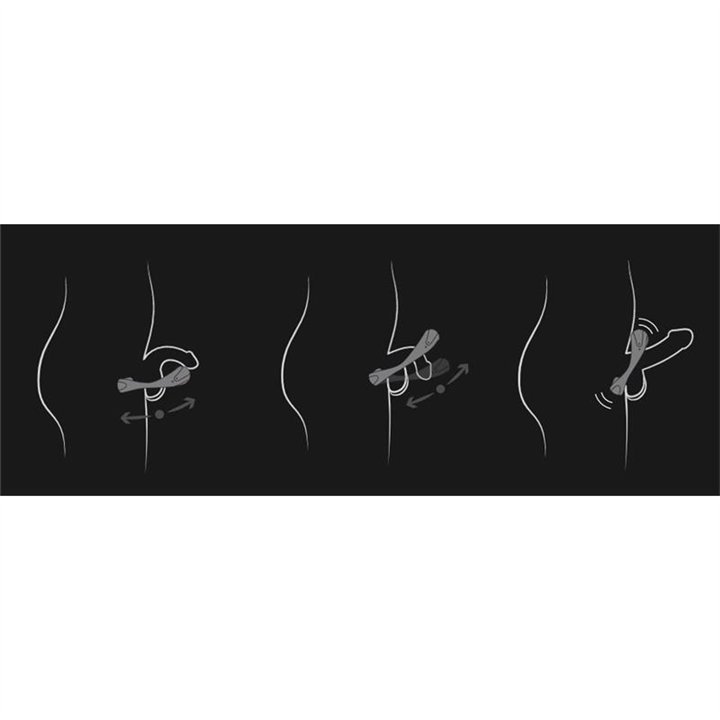 Atom Plus Virbrating Penis Ring and Perianal Stimulator Black - HO11 - Teknashop Ltd
