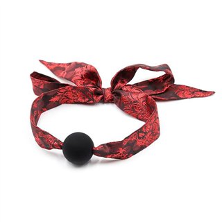 Silicone Ball Gag Red/Black - 843658379393 - Teknashop Ltd
