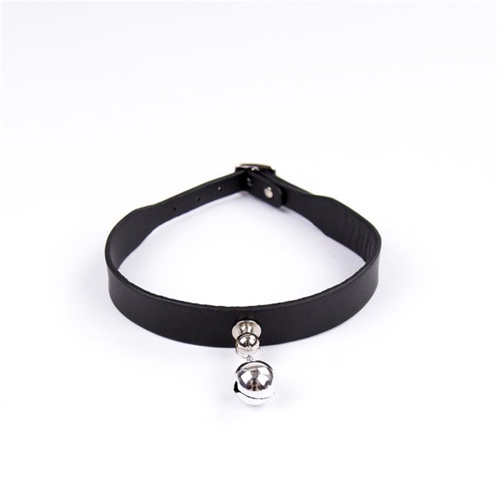 Collar with Bell Adjustable 43 cm Black - 843658379423 - Teknashop Ltd