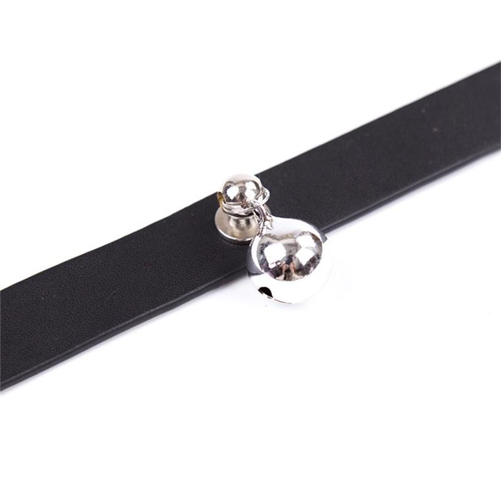 Collar with Bell Adjustable 43 cm Black - 843658379423 - Teknashop Ltd