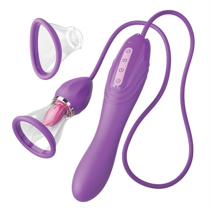 Stimulator with Tongue, Suction and Vibration  Her Ultimate Pleasure Max - PD-4968-12 - Teknashop Ltd