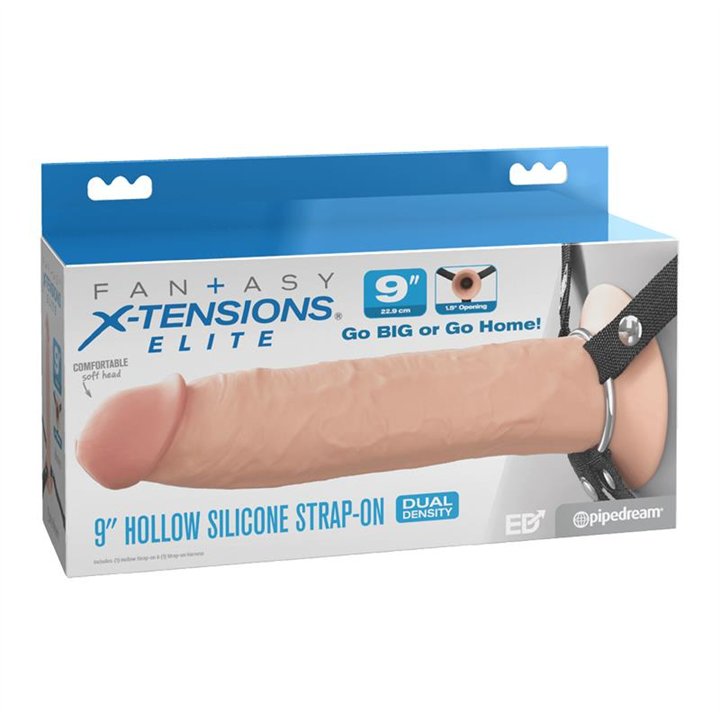 Hollow Silicone Strap-On 9 - PD-4161-21 - Teknashop Ltd