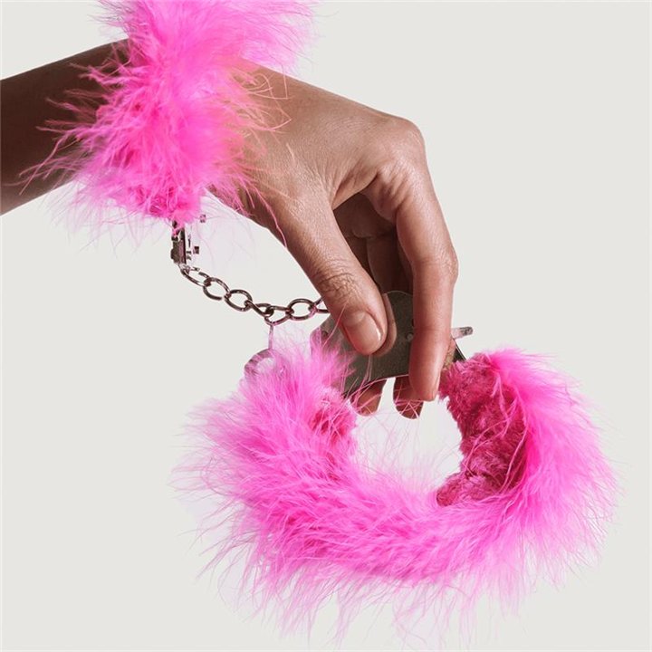 Cufs Metal and Feathers Pink - AL-30301 - Teknashop Ltd