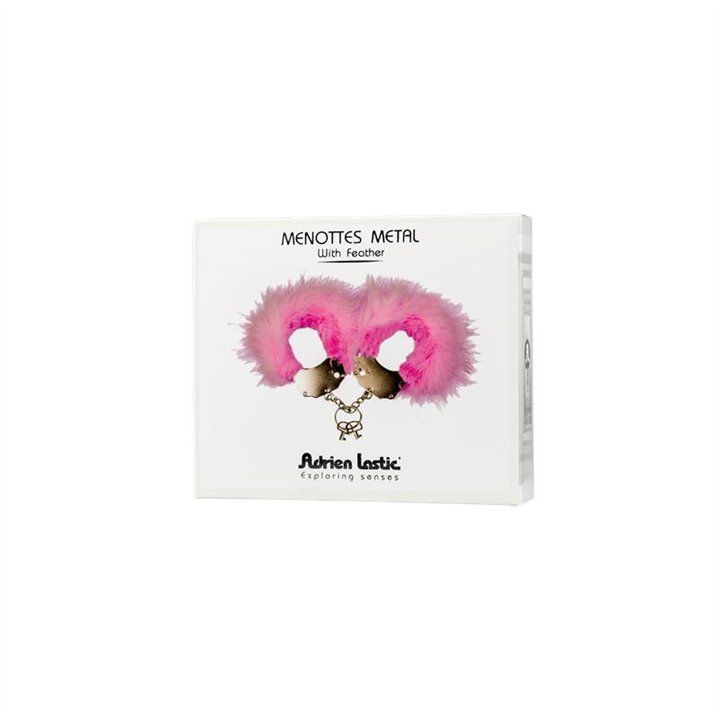 Cufs Metal and Feathers Pink - AL-30301 - Teknashop Ltd
