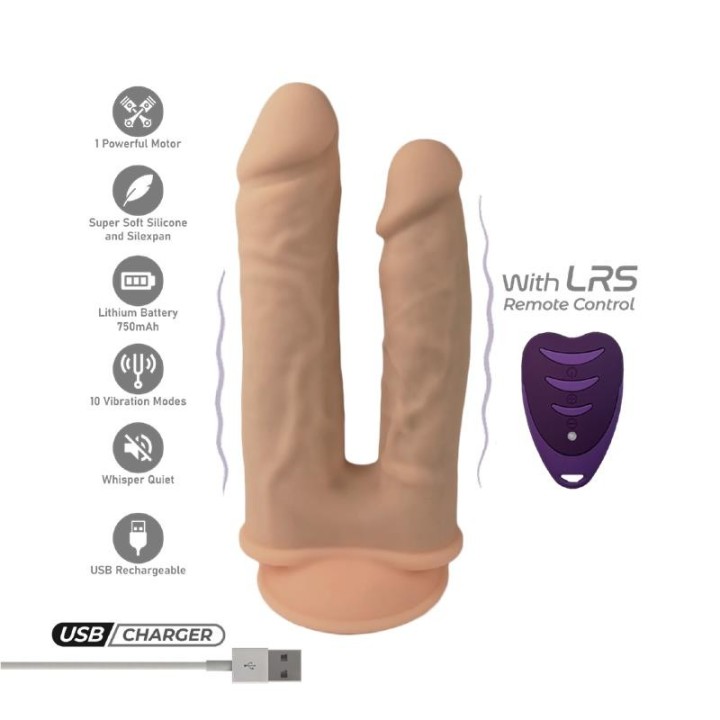 Double Penetrant Dildo 2 Motors 10 Remote Control - SD-255972 - Teknashop Ltd