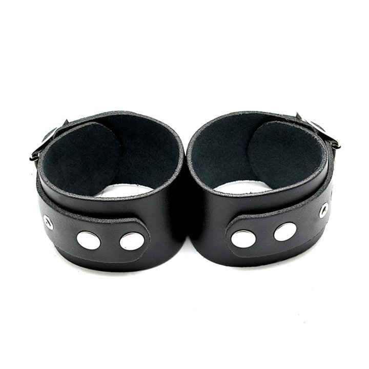 Leather Cuffs Adjustable - R7613 - Teknashop Ltd