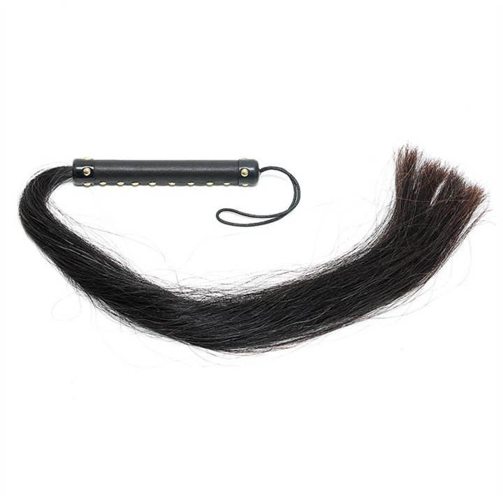 Whip with Horse Hair 85 cm - R7922 - Teknashop Ltd