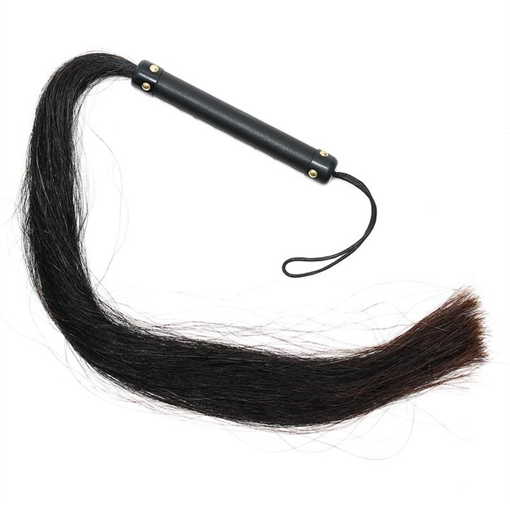 Whip with Horse Hair 85 cm - R7922 - Teknashop Ltd