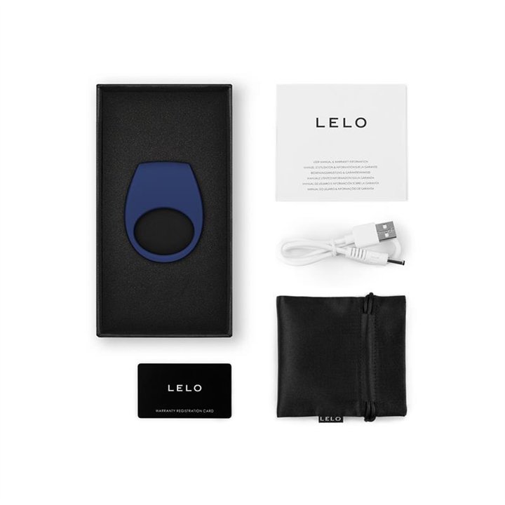 Tor 3 COuple Ring with Lelo APP Base Blue - L-8939 - Teknashop Ltd