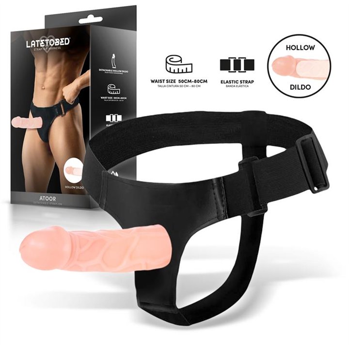 Atoor Detachable Strap-On with Hollow Dildo - LT-747 - Teknashop Ltd