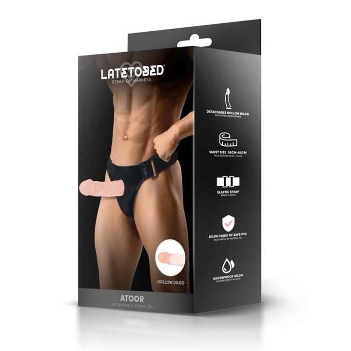 Atoor Detachable Strap-On with Hollow Dildo - LT-747 - Teknashop Ltd