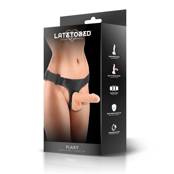 Flaxy Strap-On Harness with Detachable and Flexible Dildo - LT-741 - Teknashop Ltd