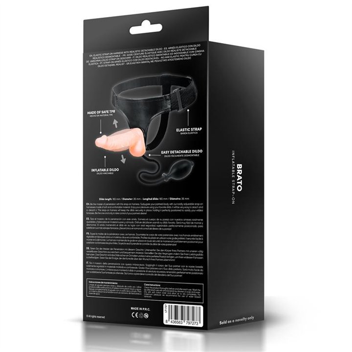 Brato Inflatable Strap-On Harness - LT-727 - Teknashop Ltd