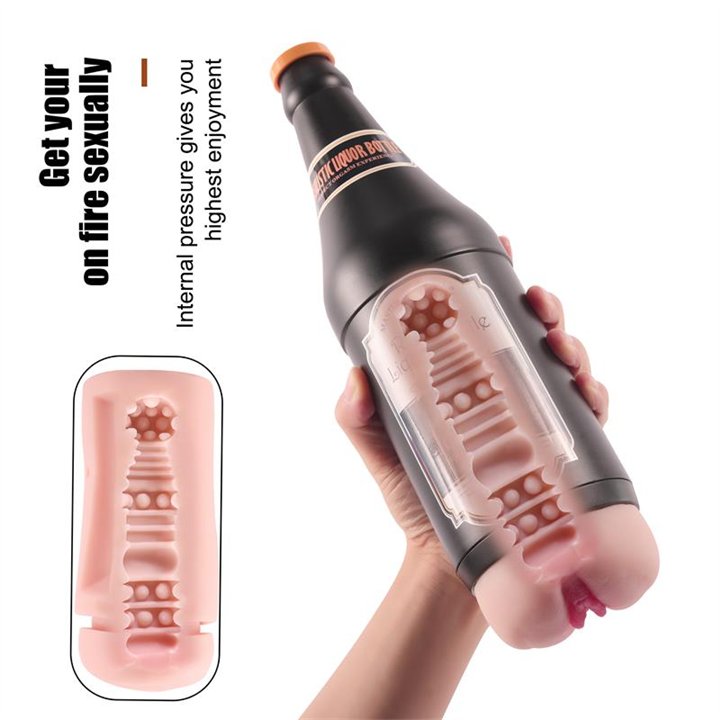 Male Masturbator Vagina Sonya Beer Bottle - SQ-MA70062 - Teknashop Ltd