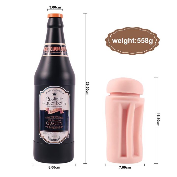 Male Masturbator Vagina Sonya Beer Bottle - SQ-MA70062 - Teknashop Ltd