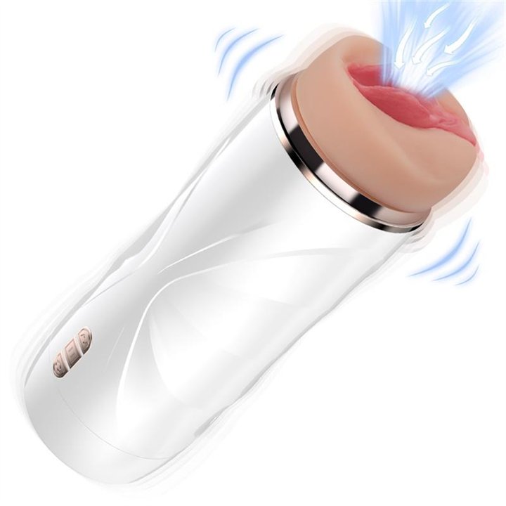 Riley Automatic Male Masturbator Vibration and Suction - SQ-MA70064 - Teknashop Ltd