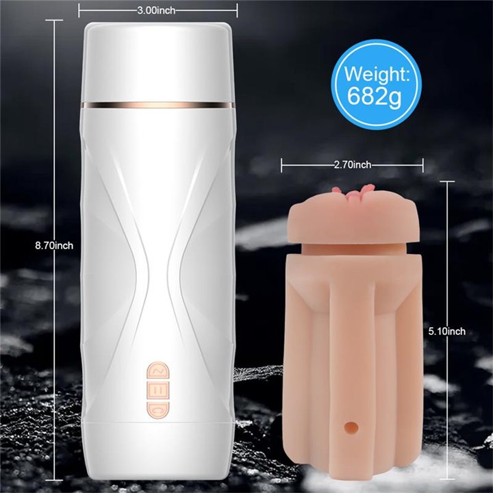 Riley Automatic Male Masturbator Vibration and Suction - SQ-MA70064 - Teknashop Ltd