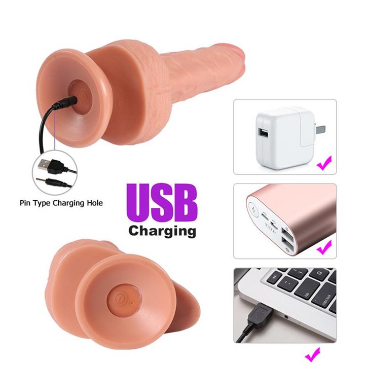 Haydon Dildo with 20 Modes of Vibration and Clitoris Stimulator - SQ-WBL10037-V - Teknashop Ltd