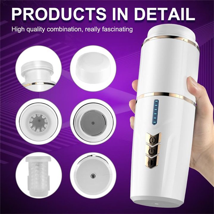 Kimi Male Masturbator with Telescoping and Rotation Functions - SQ-MA70055 - Teknashop Ltd