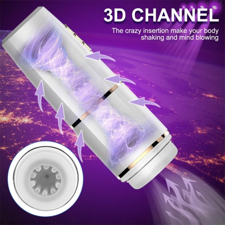 Kimi Male Masturbator with Telescoping and Rotation Functions - SQ-MA70055 - Teknashop Ltd