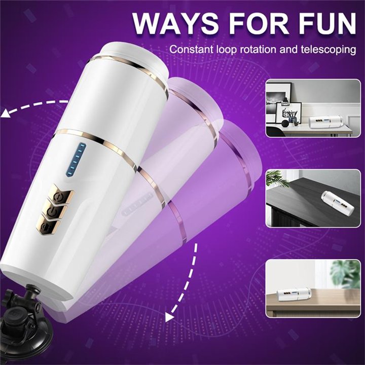 Kimi Male Masturbator with Telescoping and Rotation Functions - SQ-MA70055 - Teknashop Ltd