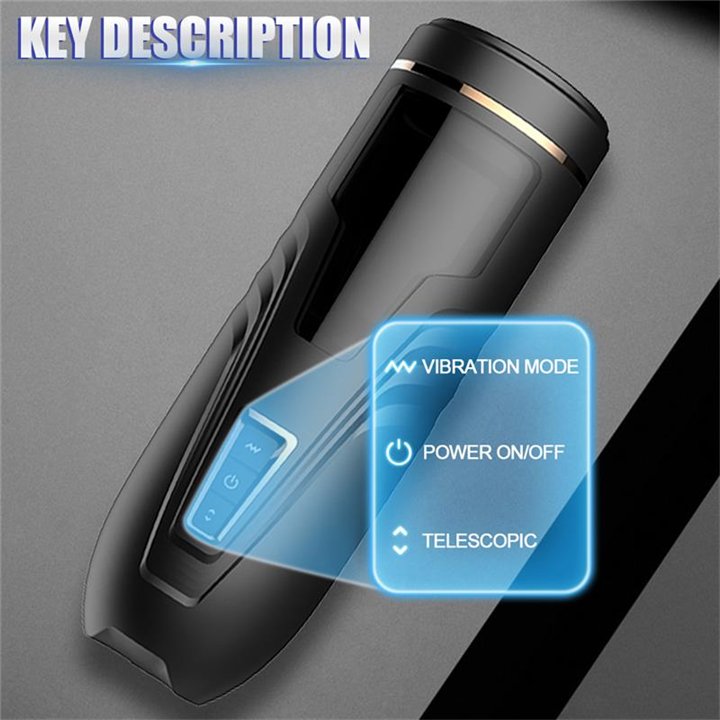 Masturbator Telescopic and Rotation Function Rita - SQ-MA70051 - Teknashop Ltd