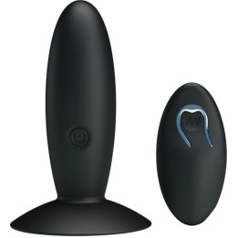 PRETTY LOVE - RECHARGEABLE ANAL PLUG WITH VIBRATION AND CONTROL - D-211805 - Teknashop Ltd