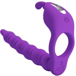 PRETTY LOVE - BLACKNEY PENIS RING WITH LILA VIBRATOR PLUG - D-239774 - Teknashop Ltd