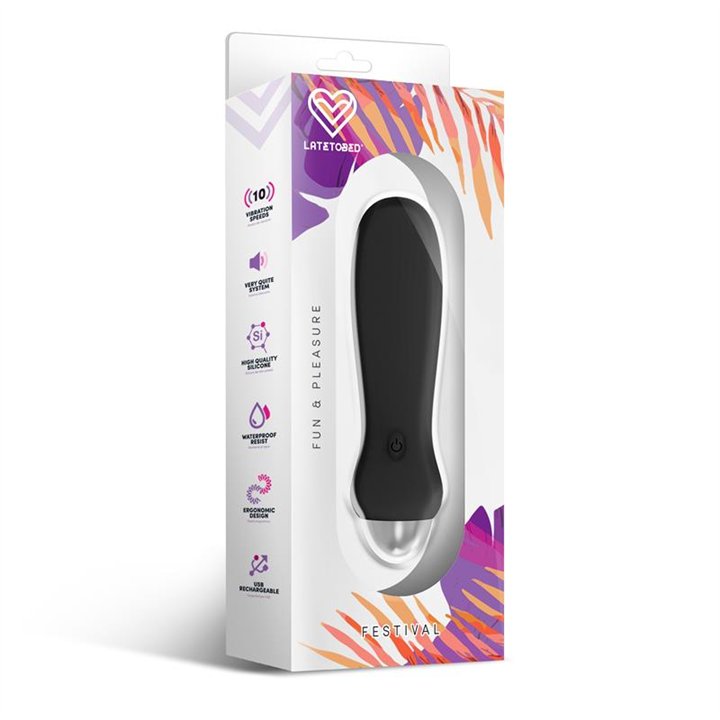 Luxo Stimulator 10 Speeds Black - LTB-430 - Teknashop Ltd