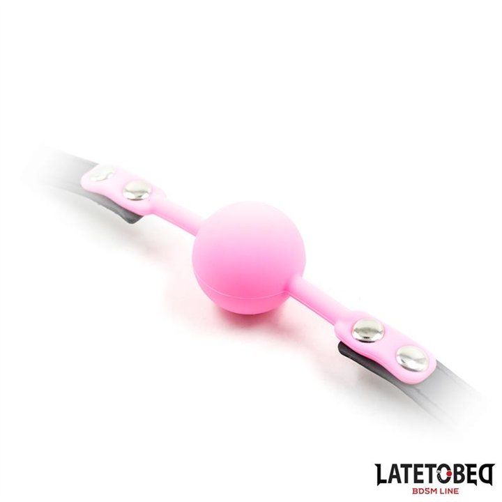 Silicone Ball Gag  Pink - 8436615007455 - Teknashop Ltd