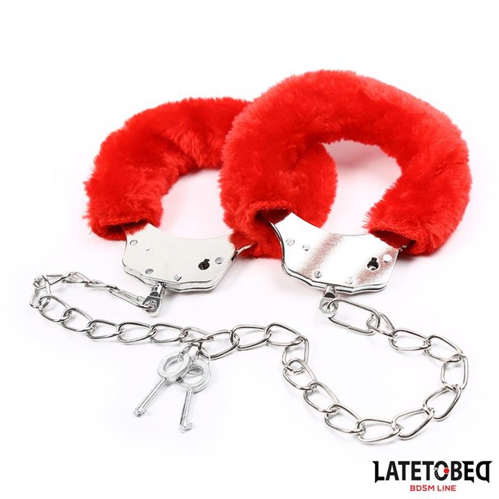 Fur Ankle Cuffs Red - 8436615007240 - Teknashop Ltd