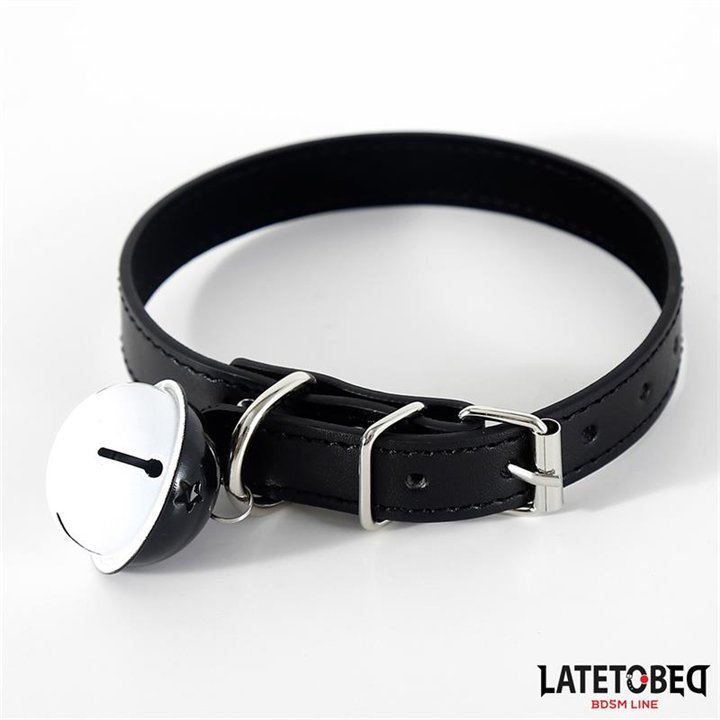 Collar with Bell Black Adjustable - 8436615007219 - Teknashop Ltd