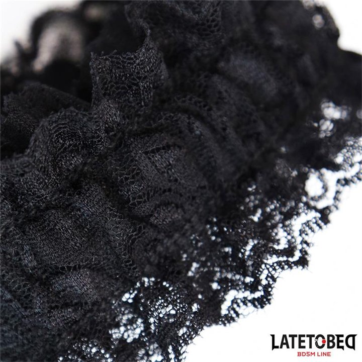 Lace Elastic Wrist Restraints Black - 8436615007097 - Teknashop Ltd