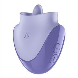 SATISFYER - TONGUE DANCER CLITORAL STIMULATOR WITH VIBRATION AND PULSATIONS LILAC - D-245857 - Teknashop Ltd