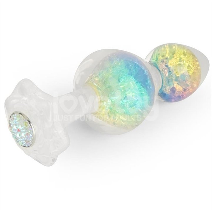 Gemoria Silicone Butt Plug with Crystal Sphere Multicolor - LO-LV420012 - Teknashop Ltd
