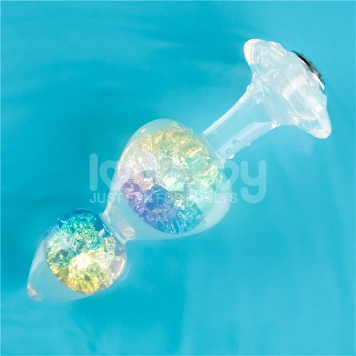 Gemoria Silicone Butt Plug with Crystal Sphere Multicolor - LO-LV420012 - Teknashop Ltd