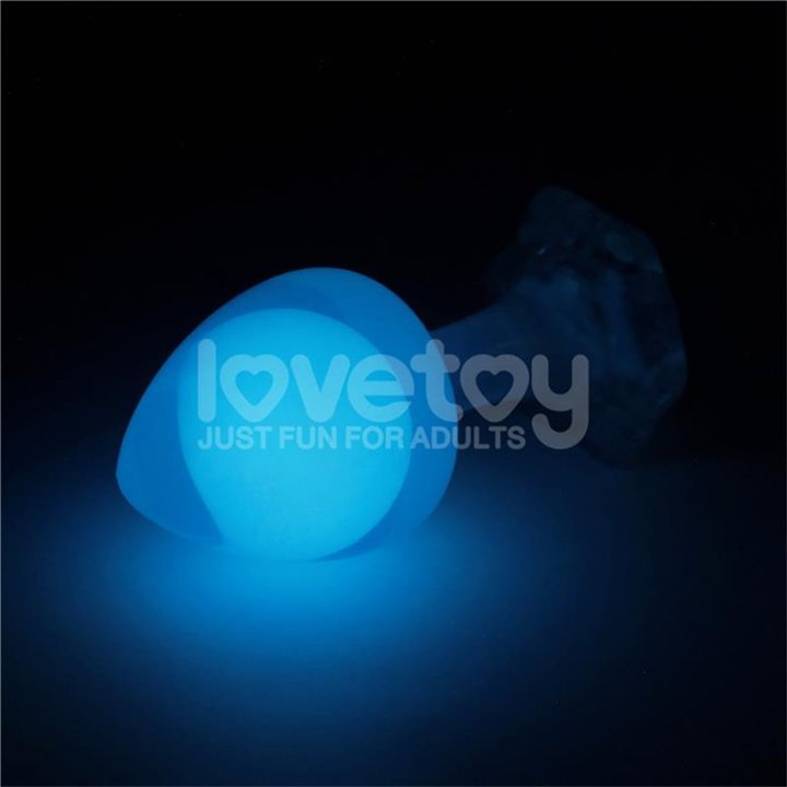 Gemoria Silicone Butt Plug Internal Steel Ball Glow in the Dark - LO-LV420021 - Teknashop Ltd