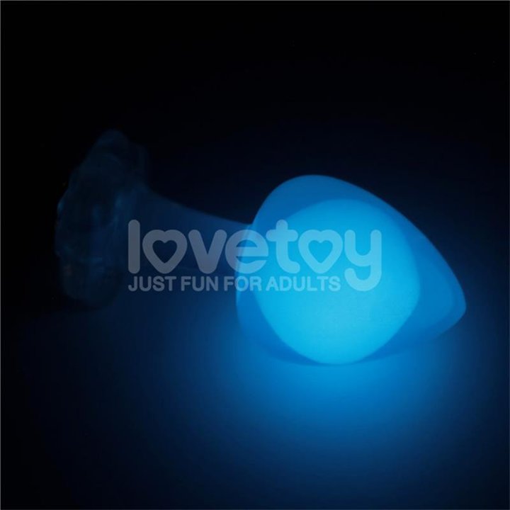 Gemoria Silicone Butt Plug Internal Steel Ball Glow in the Dark - LO-LV420021 - Teknashop Ltd